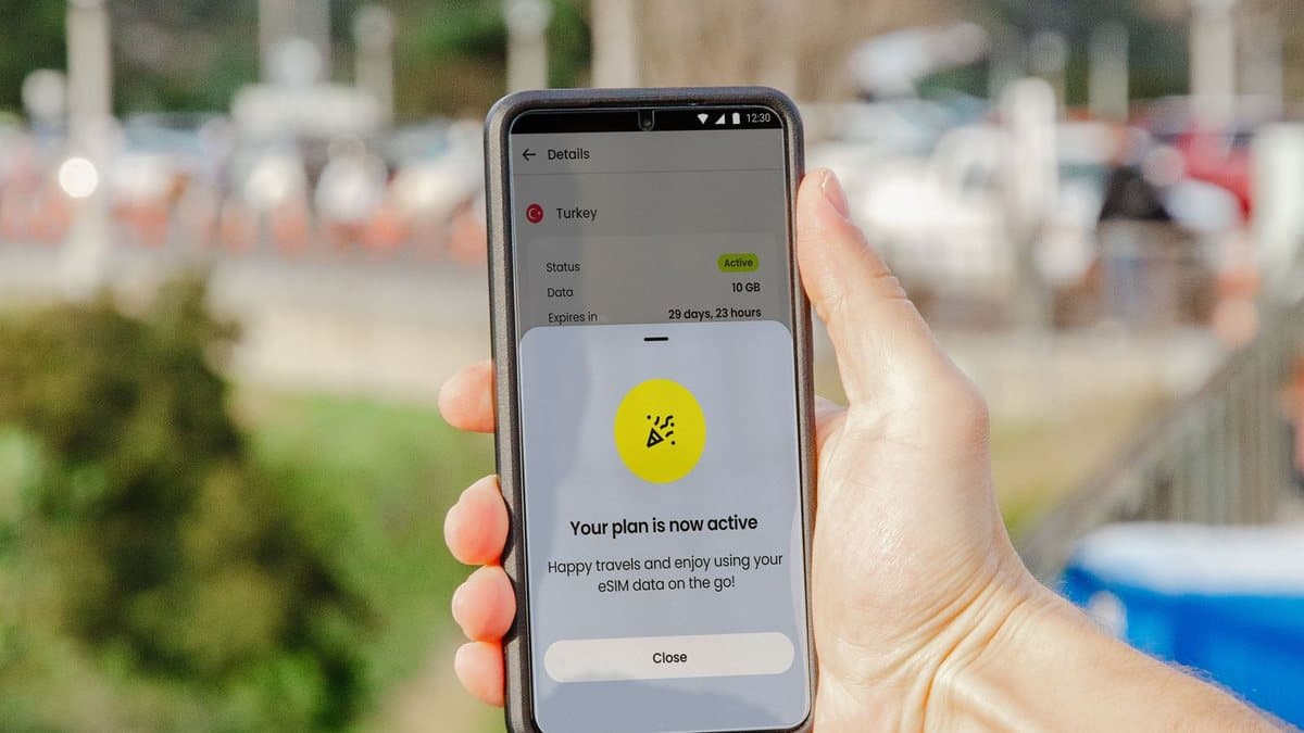 Person using a streaming app on a smartphone